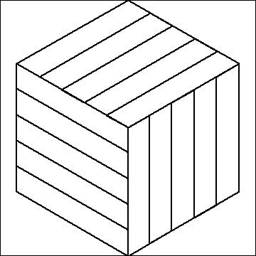 (image for) Parallel Lines Hexagon Block-L00082*
